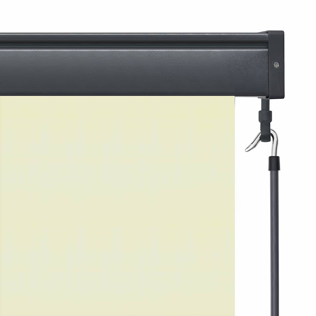 Rullegardin Cremefarvet 180 x 250 cm Stof og Aluminium