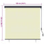 Rullegardin Cremefarvet 180 x 250 cm Stof og Aluminium