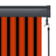 Rullegardin Orange og Brun 180 x 250 cm Stof og Aluminium