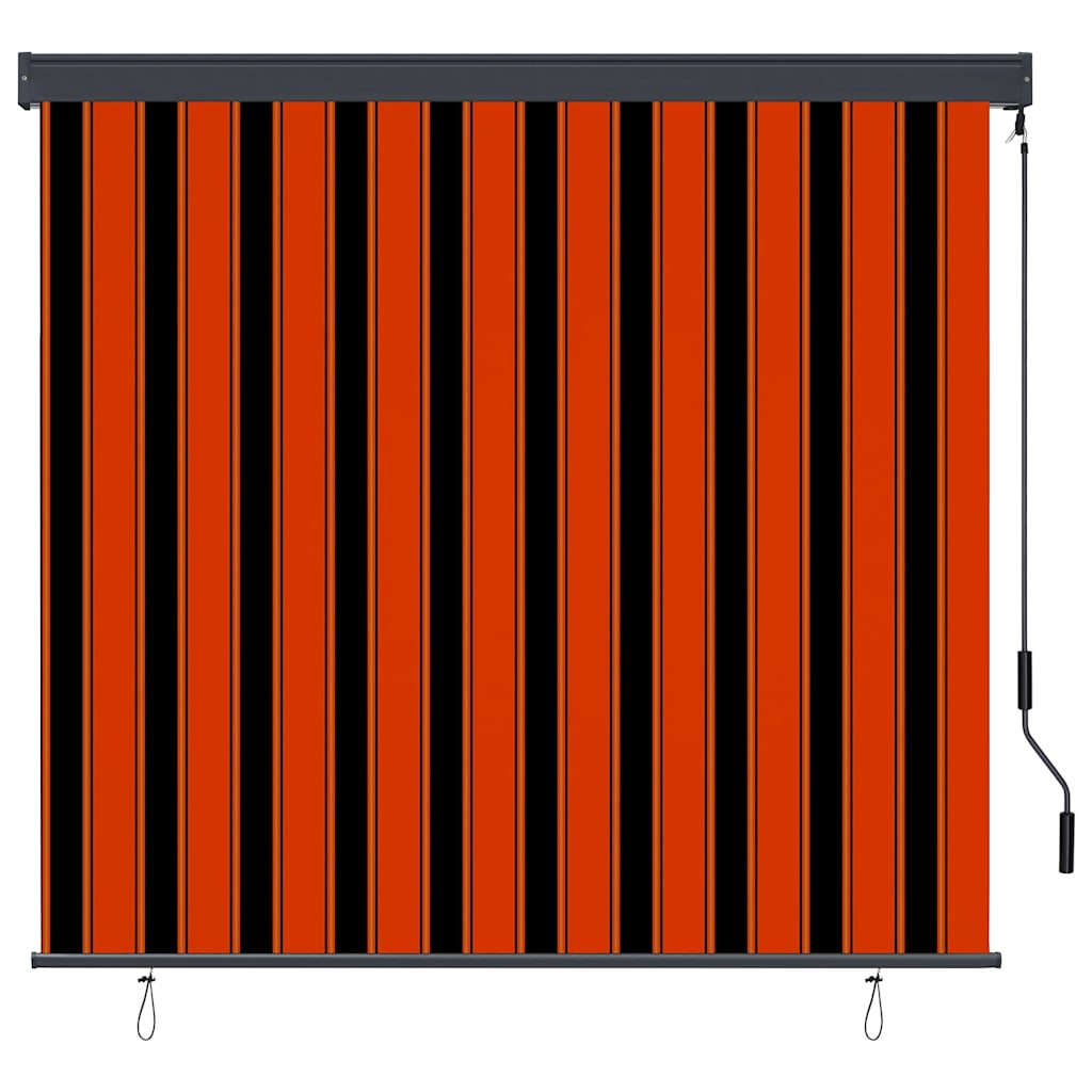 Rullegardin Orange og Brun 180 x 250 cm Stof og Aluminium