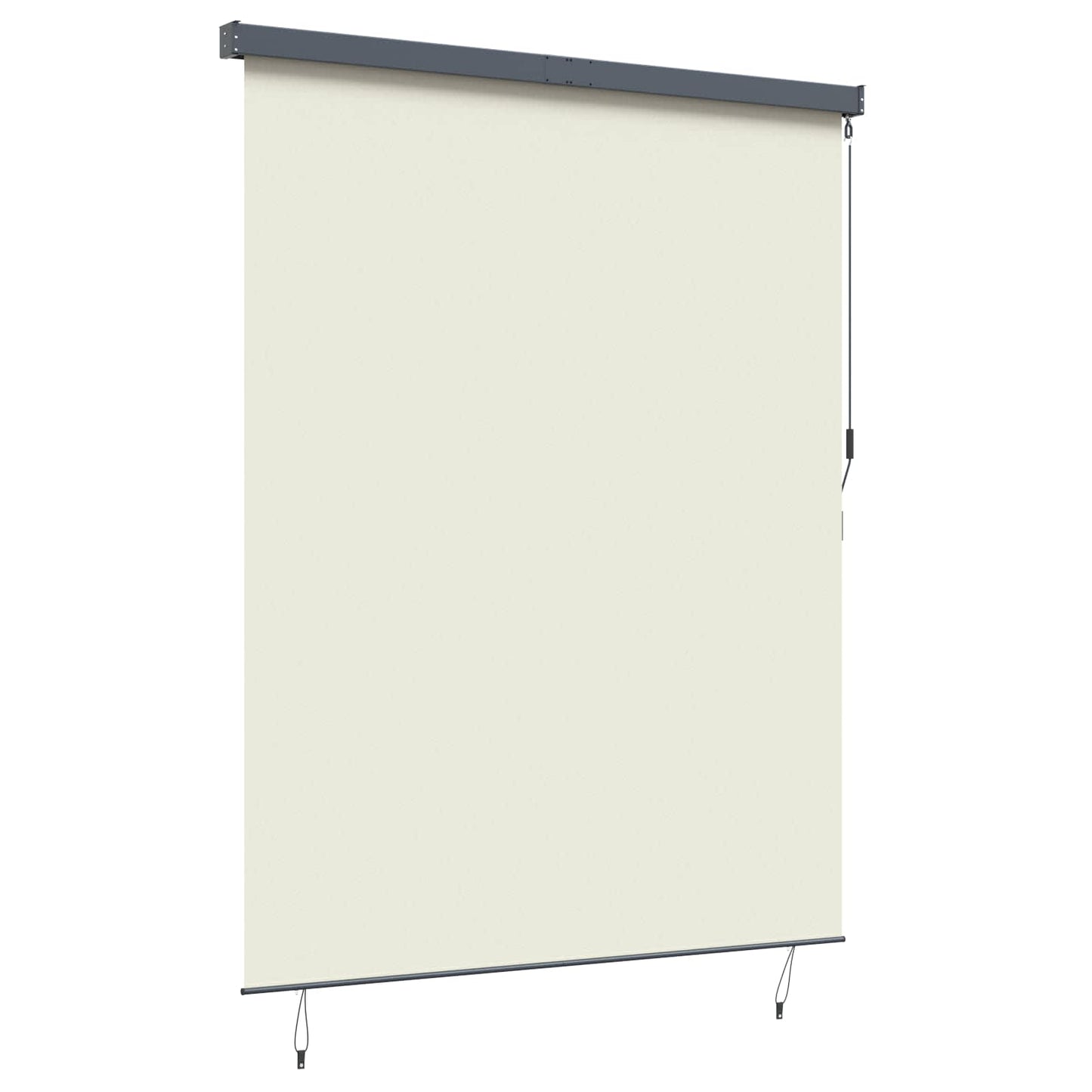 Rullegardin Cremefarvet 200 x 250 cm Stof og Aluminium