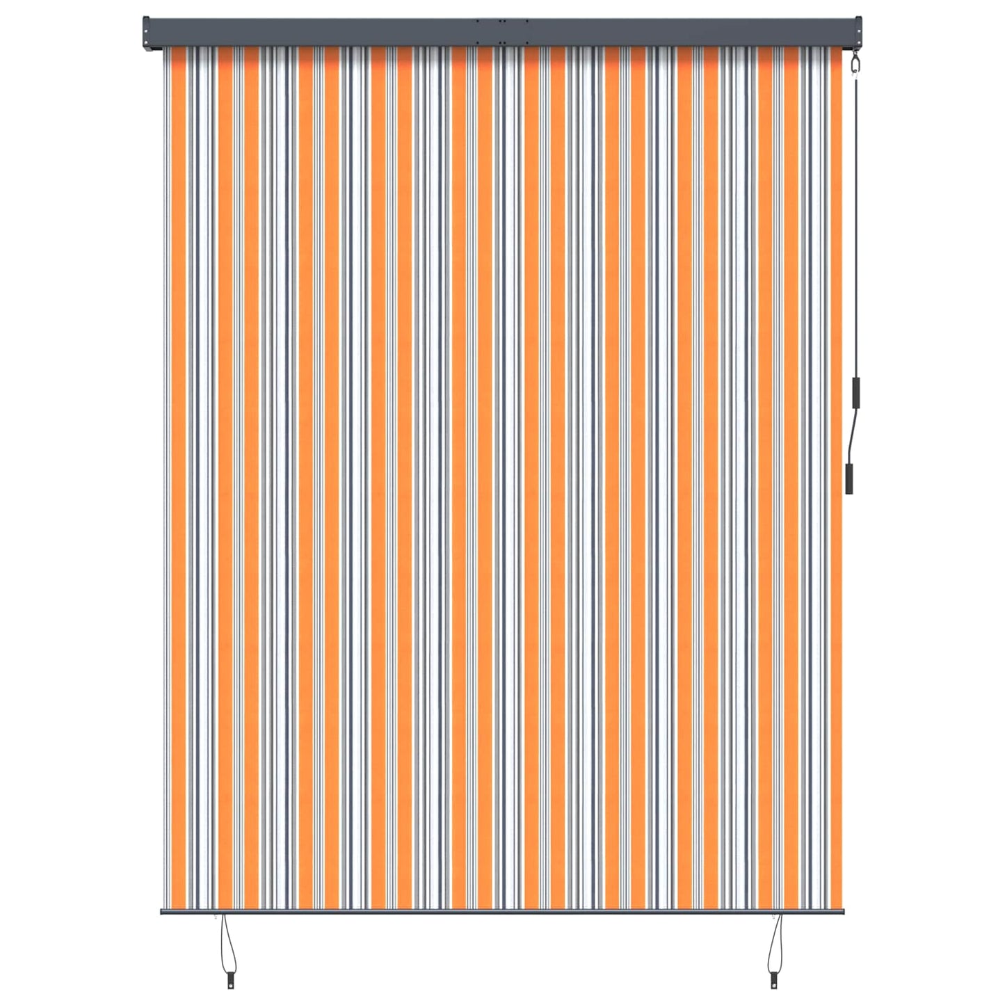 Rullegardin Gul og Blå 200 x 250 cm Stof og Aluminium