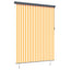 Rullegardin Hvid og Orange 200 x 250 cm Stof og Aluminium