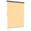 Rullegardin Hvid og Orange 200 x 250 cm Stof og Aluminium
