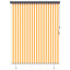 Rullegardin Hvid og Orange 200 x 250 cm Stof og Aluminium