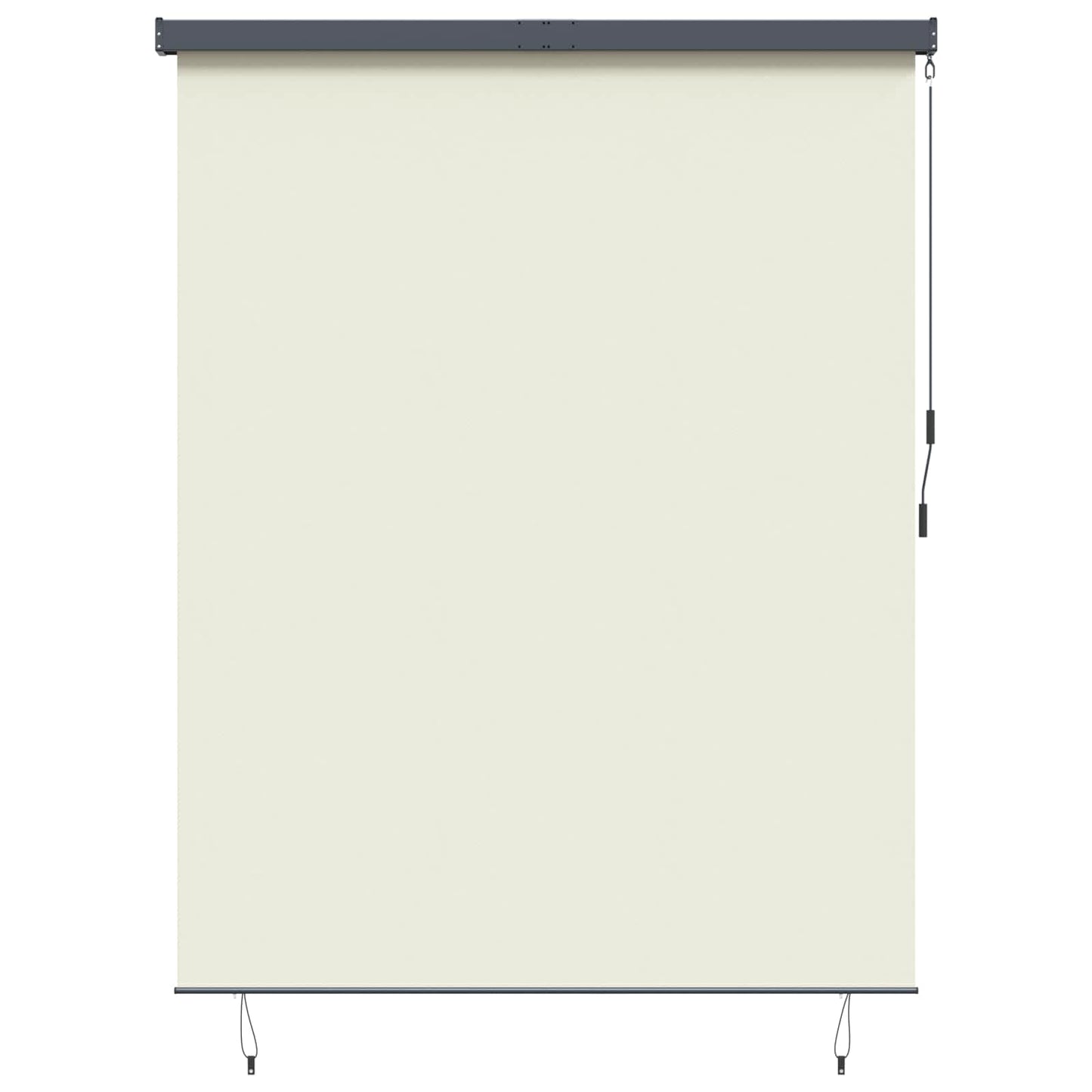Rullegardin Cremefarvet 220 x 250 cm Stof og Aluminium