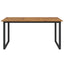 havebord med U-formede ben 160x80x75 cm massivt akacietræ