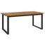 havebord med U-formede ben 180x90x75 cm massivt akacietræ
