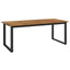 havebord med U-formede ben 200x90x75 cm massivt akacietræ