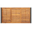 havebord med U-formede ben 160x80x75 cm massivt akacietræ