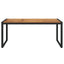 havebord med U-formede ben 180x90x75 cm massivt akacietræ