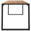 havebord med U-formede ben 180x90x75 cm massivt akacietræ