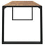 havebord med U-formede ben 200x90x75 cm massivt akacietræ