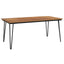 havebord med hairpin-bordben 180x90x75 cm massivt akacietræ