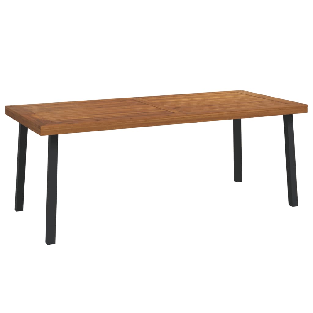 havebord 200x100x75 cm massivt akacietræ