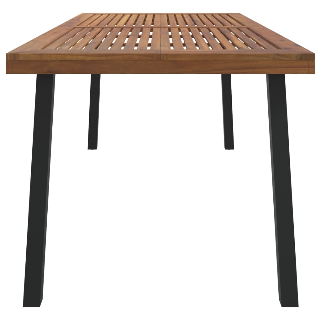 havebord 200x100x75 cm massivt akacietræ