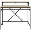 skrivebord 100x50x90 cm konstrueret træ og jern sonoma-eg