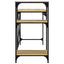 skrivebord m. hylder 105x50x90cm konstrueret træ jern sonoma-eg