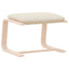 fodskammel 51x41x40 cm stof cremefarvet