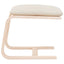 fodskammel 51x41x40 cm stof cremefarvet