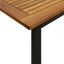 spisebordssæt til haven 5 dele massivt akacietræ og metal
