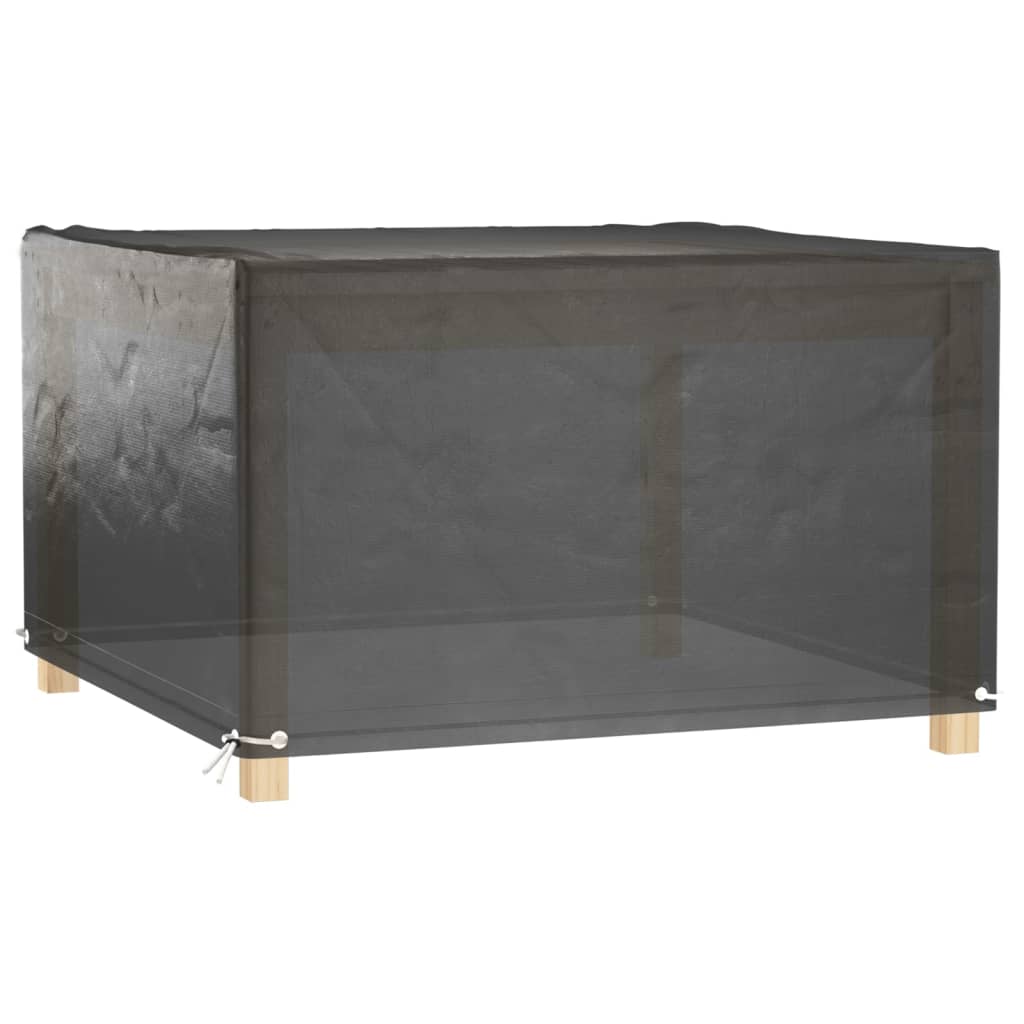 havemøbelovertræk 2 stk. 125x125x75 cm 8 øjer firkantet