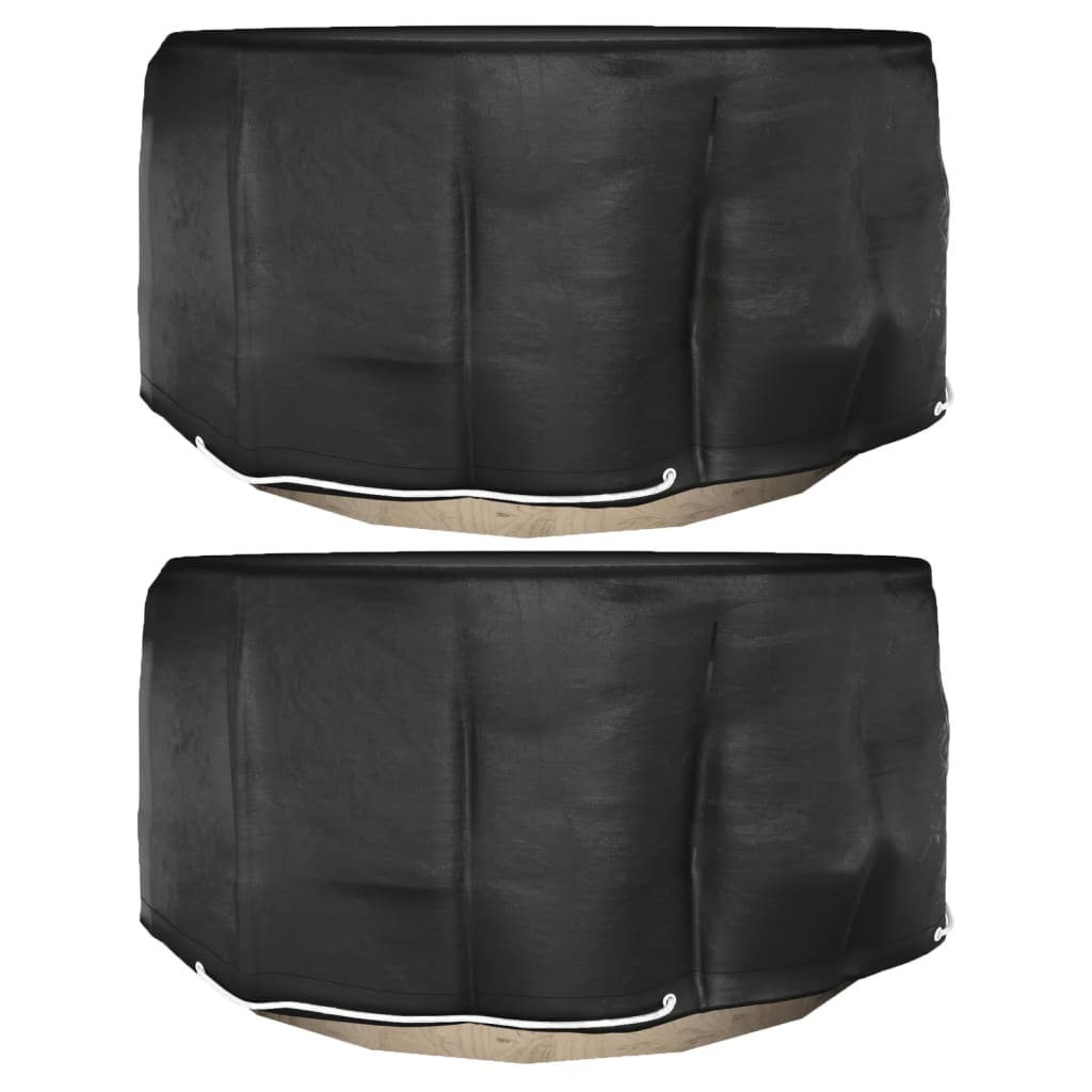 havemøbelovertræk 2 stk. 10 øjer Ø230x90 cm rundt billede