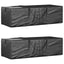 hyndeposer 2 stk. 135x40x55 cm polyethylen sort