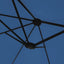 parasol m. dobbelt parasoldug 449x265 cm azurblå