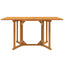 foldbart havebord 150x90x75 cm massivt teaktræ