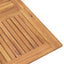 foldbart havebord 110x110x75 cm massivt teaktræ
