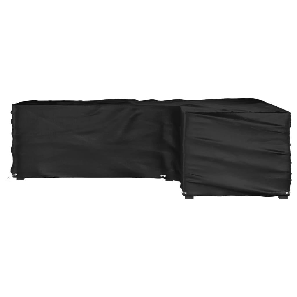 L-formet havemøbelovertræk 250x250x70 cm 16 øjer billede
