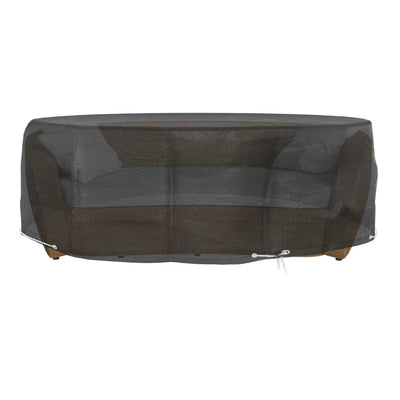 overtræk til loungesæt Ø188x50 cm 8 øjer rundt