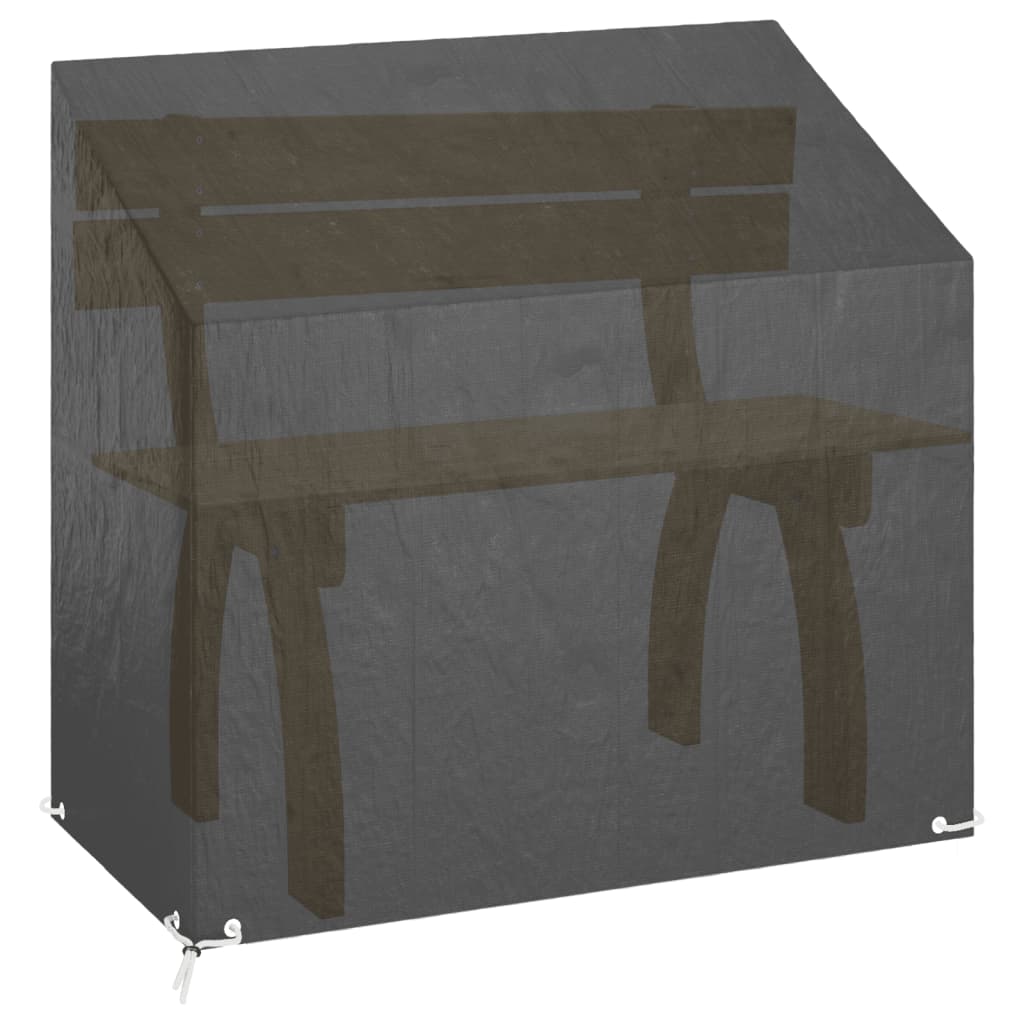 overtræk til havebænk 130x70x70/88 cm 8 øjer polyethylen