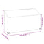 overtræk til havebænk 210x70x70/88 cm 12 øjer polyethylen