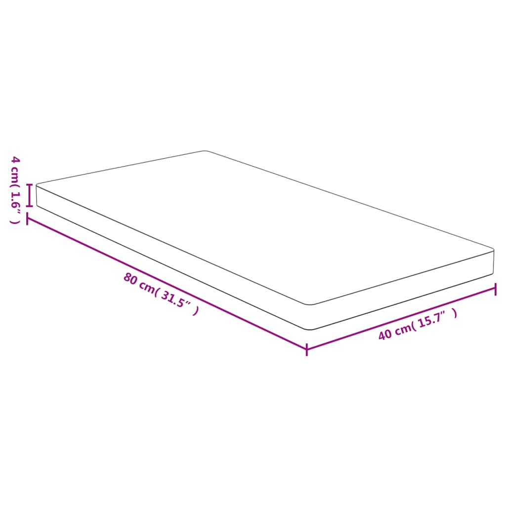 bordplade 40x80x4 cm bambus