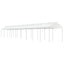 pavillon med tag 20,07x2,28x2,69 m polyethylen hvid