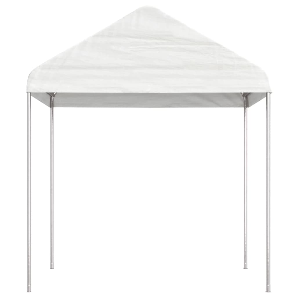 pavillon med tag 20,07x2,28x2,69 m polyethylen hvid