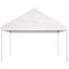 pavillon med tag 13,38x4,08x3,22 m polyethylen hvid