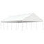 pavillon med tag 11,15x5,88x3,75 m polyethylen hvid