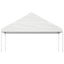 pavillon med tag 17,84x5,88x3,75 m polyethylen hvid
