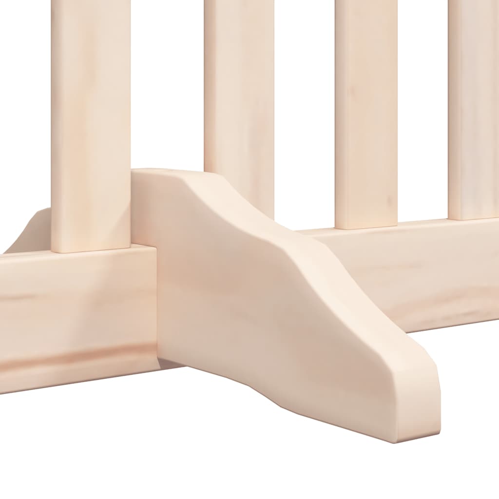 hundelåge med dør 6 paneler 480 cm foldbar poppeltræ