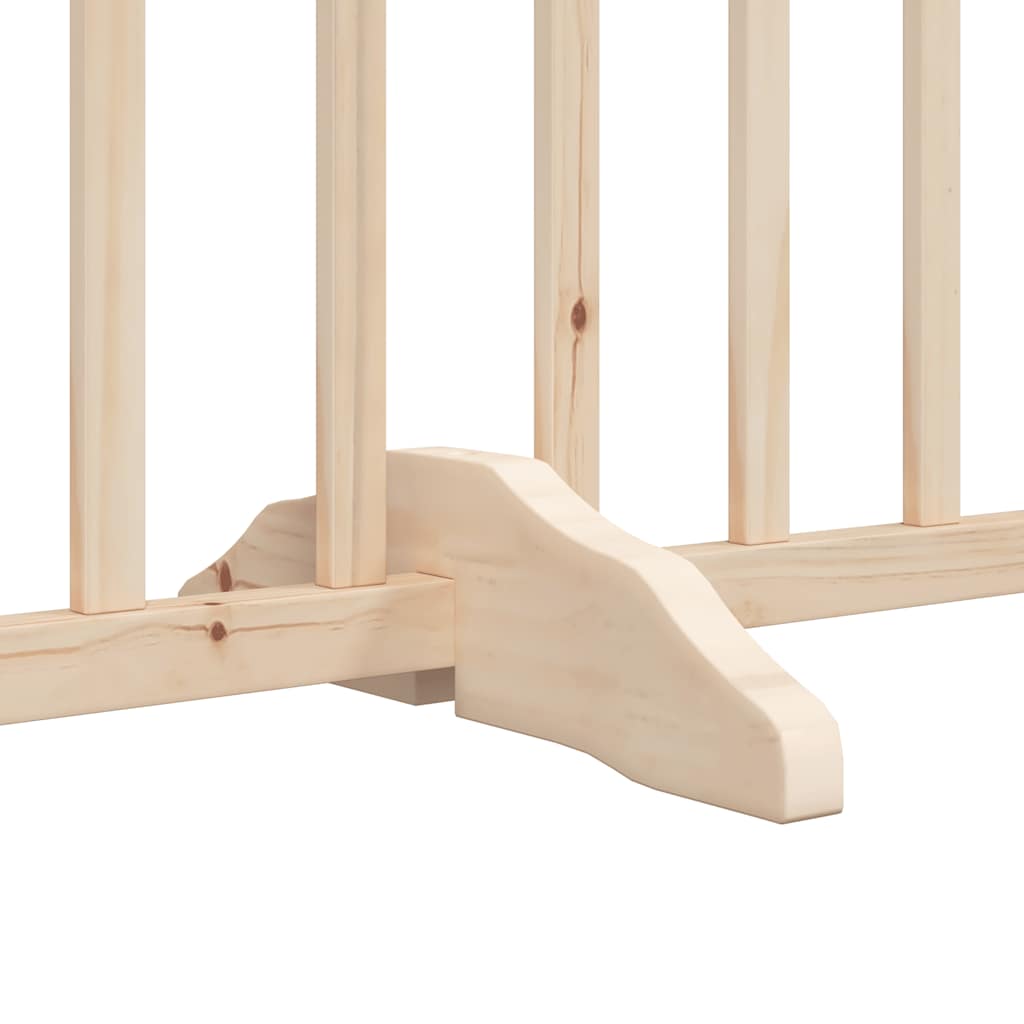 hundelåge med dør 10 paneler 800 cm foldbar poppeltræ