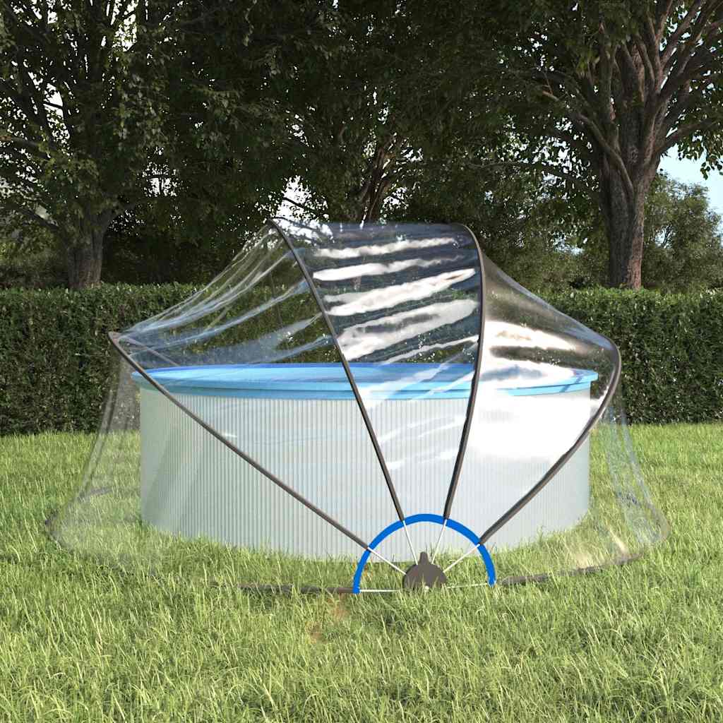 poolkuppel 315x158 cm PVC billede