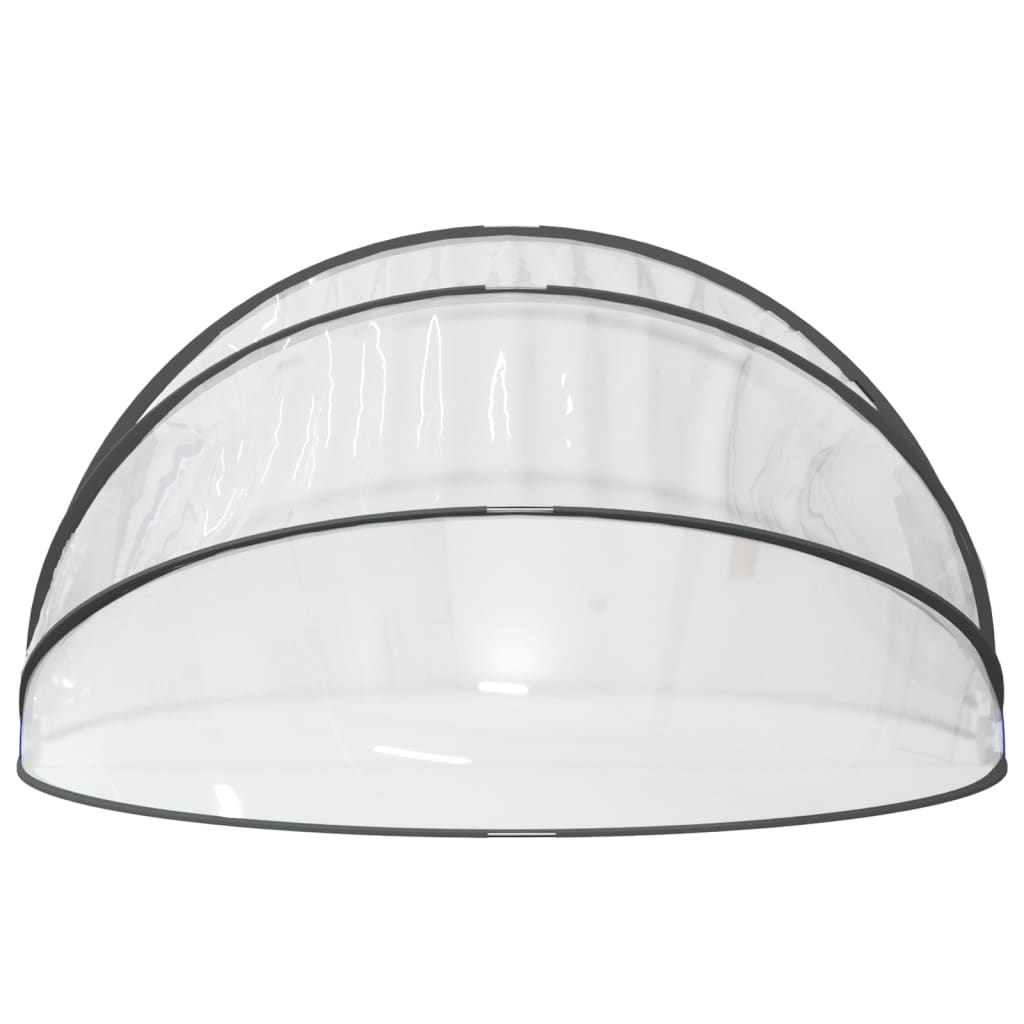 poolkuppel 376x188 cm rund PVC