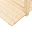 havebro med gelænder 150x67x56 cm massivt grantræ
