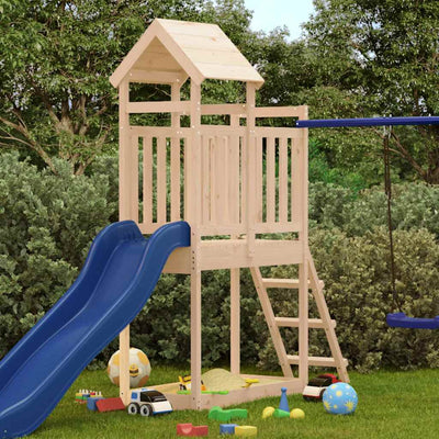 udendørs legesæt 53x110x214 cm massivt fyrretræ
