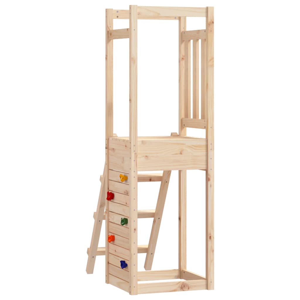 legetårn 53x46,5x169 cm massivt fyrretræ