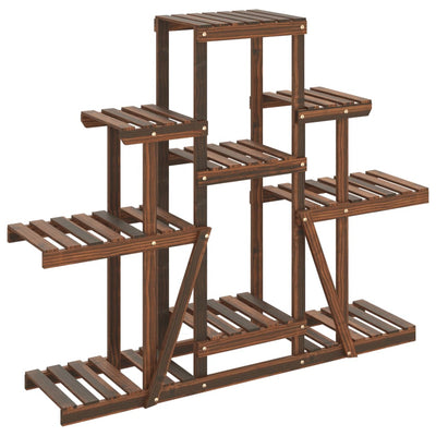 blomsterstativ 110x25x98 cm massivt fyrretræ
