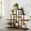 blomsterstativ 110x25x98 cm massivt fyrretræ